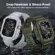 2 Pack Watch Band with Bumper Case Compatible for Apple Watch 45mm 44mm 42mm iWatch Series 8 7 6 5 SE 4 3 2 1 SE Strap, Men Sport Rugged Shockproof Military Replacement Wristband 2 Pack Watch Band with Bumper Case Compatible for Apple Watch 45mm 44mm 42mm iWatch Series 8 7 6 5 SE 4 3 2 1 SE Strap, Men Sport Rugged Shockproof Military Replacement Wristband