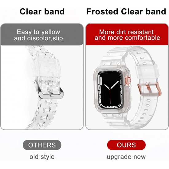 2 Pack Watch Band with Bumper Case Compatible for Apple Watch 45mm 44mm 42mm iWatch Series 8 7 6 5 SE 4 3 2 1 SE Strap, Men Sport Rugged Shockproof Military Replacement Wristband 2 Pack Watch Band with Bumper Case Compatible for Apple Watch 45mm 44mm 42mm iWatch Series 8 7 6 5 SE 4 3 2 1 SE Strap, Men Sport Rugged Shockproof Military Replacement Wristband