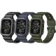 2 Pack Watch Band with Bumper Case Compatible for Apple Watch 45mm 44mm 42mm iWatch Series 8 7 6 5 SE 4 3 2 1 SE Strap, Men Sport Rugged Shockproof Military Replacement Wristband 2 Pack Watch Band with Bumper Case Compatible for Apple Watch 45mm 44mm 42mm iWatch Series 8 7 6 5 SE 4 3 2 1 SE Strap, Men Sport Rugged Shockproof Military Replacement Wristband
