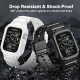 2 Pack Watch Band with Bumper Case Compatible for Apple Watch 45mm 44mm 42mm iWatch Series 8 7 6 5 SE 4 3 2 1 SE Strap, Men Sport Rugged Shockproof Military Replacement Wristband 2 Pack Watch Band with Bumper Case Compatible for Apple Watch 45mm 44mm 42mm iWatch Series 8 7 6 5 SE 4 3 2 1 SE Strap, Men Sport Rugged Shockproof Military Replacement Wristband