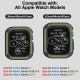 2 Pack Watch Band with Bumper Case Compatible for Apple Watch 45mm 44mm 42mm iWatch Series 8 7 6 5 SE 4 3 2 1 SE Strap, Men Sport Rugged Shockproof Military Replacement Wristband 2 Pack Watch Band with Bumper Case Compatible for Apple Watch 45mm 44mm 42mm iWatch Series 8 7 6 5 SE 4 3 2 1 SE Strap, Men Sport Rugged Shockproof Military Replacement Wristband