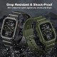 2 Pack Watch Band with Bumper Case Compatible for Apple Watch 45mm 44mm 42mm iWatch Series 8 7 6 5 SE 4 3 2 1 SE Strap, Men Sport Rugged Shockproof Military Replacement Wristband 2 Pack Watch Band with Bumper Case Compatible for Apple Watch 45mm 44mm 42mm iWatch Series 8 7 6 5 SE 4 3 2 1 SE Strap, Men Sport Rugged Shockproof Military Replacement Wristband