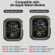 2 Pack Watch Band with Bumper Case Compatible for Apple Watch 45mm 44mm 42mm iWatch Series 8 7 6 5 SE 4 3 2 1 SE Strap, Men Sport Rugged Shockproof Military Replacement Wristband 2 Pack Watch Band with Bumper Case Compatible for Apple Watch 45mm 44mm 42mm iWatch Series 8 7 6 5 SE 4 3 2 1 SE Strap, Men Sport Rugged Shockproof Military Replacement Wristband