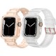 2 Pack Watch Band with Bumper Case Compatible for Apple Watch 45mm 44mm 42mm iWatch Series 8 7 6 5 SE 4 3 2 1 SE Strap, Men Sport Rugged Shockproof Military Replacement Wristband 2 Pack Watch Band with Bumper Case Compatible for Apple Watch 45mm 44mm 42mm iWatch Series 8 7 6 5 SE 4 3 2 1 SE Strap, Men Sport Rugged Shockproof Military Replacement Wristband