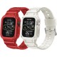 2 Pack Watch Band with Bumper Case Compatible for Apple Watch 45mm 44mm 42mm iWatch Series 8 7 6 5 SE 4 3 2 1 SE Strap, Men Sport Rugged Shockproof Military Replacement Wristband 2 Pack Watch Band with Bumper Case Compatible for Apple Watch 45mm 44mm 42mm iWatch Series 8 7 6 5 SE 4 3 2 1 SE Strap, Men Sport Rugged Shockproof Military Replacement Wristband