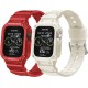 2 Pack Watch Band with Bumper Case Compatible for Apple Watch 45mm 44mm 42mm iWatch Series 8 7 6 5 SE 4 3 2 1 SE Strap, Men Sport Rugged Shockproof Military Replacement Wristband 2 Pack Watch Band with Bumper Case Compatible for Apple Watch 45mm 44mm 42mm iWatch Series 8 7 6 5 SE 4 3 2 1 SE Strap, Men Sport Rugged Shockproof Military Replacement Wristband