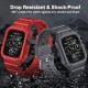 2 Pack Watch Band with Bumper Case Compatible for Apple Watch 45mm 44mm 42mm iWatch Series 8 7 6 5 SE 4 3 2 1 SE Strap, Men Sport Rugged Shockproof Military Replacement Wristband 2 Pack Watch Band with Bumper Case Compatible for Apple Watch 45mm 44mm 42mm iWatch Series 8 7 6 5 SE 4 3 2 1 SE Strap, Men Sport Rugged Shockproof Military Replacement Wristband
