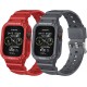 2 Pack Watch Band with Bumper Case Compatible for Apple Watch 45mm 44mm 42mm iWatch Series 8 7 6 5 SE 4 3 2 1 SE Strap, Men Sport Rugged Shockproof Military Replacement Wristband 2 Pack Watch Band with Bumper Case Compatible for Apple Watch 45mm 44mm 42mm iWatch Series 8 7 6 5 SE 4 3 2 1 SE Strap, Men Sport Rugged Shockproof Military Replacement Wristband