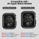 2 Pack Watch Band with Bumper Case Compatible for Apple Watch 45mm 44mm 42mm iWatch Series 8 7 6 5 SE 4 3 2 1 SE Strap, Men Sport Rugged Shockproof Military Replacement Wristband 2 Pack Watch Band with Bumper Case Compatible for Apple Watch 45mm 44mm 42mm iWatch Series 8 7 6 5 SE 4 3 2 1 SE Strap, Men Sport Rugged Shockproof Military Replacement Wristband