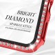 2 in 1 Waterproof Bling Case Compatible for Apple Watch Ultra Series 8 7 6 5 4 SE with Tempered Glass Screen Protector, Women Glitter Diamond Rhinestone Bumper 360 Protective Hard PC Cover for iWatch
