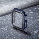 2 in 1 Waterproof Bling Case Compatible for Apple Watch Ultra Series 8 7 6 5 4 SE with Tempered Glass Screen Protector, Women Glitter Diamond Rhinestone Bumper 360 Protective Hard PC Cover for iWatch