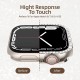 2 in 1 Waterproof Bling Case Compatible for Apple Watch Ultra Series 8 7 6 5 4 SE with Tempered Glass Screen Protector, Women Glitter Diamond Rhinestone Bumper 360 Protective Hard PC Cover for iWatch