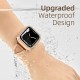 2 in 1 Waterproof Bling Case Compatible for Apple Watch Ultra Series 8 7 6 5 4 SE with Tempered Glass Screen Protector, Women Glitter Diamond Rhinestone Bumper 360 Protective Hard PC Cover for iWatch