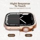 2 in 1 Waterproof Bling Case Compatible for Apple Watch Ultra Series 8 7 6 5 4 SE with Tempered Glass Screen Protector, Women Glitter Diamond Rhinestone Bumper 360 Protective Hard PC Cover for iWatch