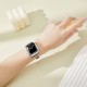 2 in 1 Waterproof Bling Case Compatible for Apple Watch Ultra Series 8 7 6 5 4 SE with Tempered Glass Screen Protector, Women Glitter Diamond Rhinestone Bumper 360 Protective Hard PC Cover for iWatch