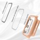2 in 1 Waterproof Bling Case Compatible for Apple Watch Ultra Series 8 7 6 5 4 SE with Tempered Glass Screen Protector, Women Glitter Diamond Rhinestone Bumper 360 Protective Hard PC Cover for iWatch