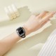 2 in 1 Waterproof Bling Case Compatible for Apple Watch Ultra Series 8 7 6 5 4 SE with Tempered Glass Screen Protector, Women Glitter Diamond Rhinestone Bumper 360 Protective Hard PC Cover for iWatch