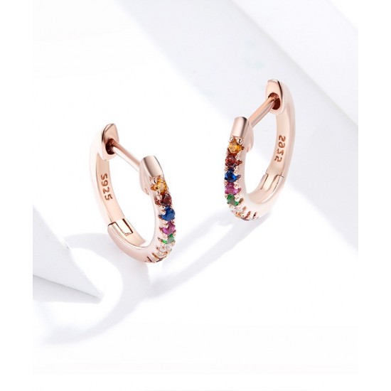 24k Gold Plated Sterling Earrings Cubic Zirconia Hypoallergenic Lightweight Earrings for Women