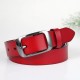 Fashion Womens Genuine Leather Belt, Cowhide Waist Belt with Pin Buckle for Jeans Pants