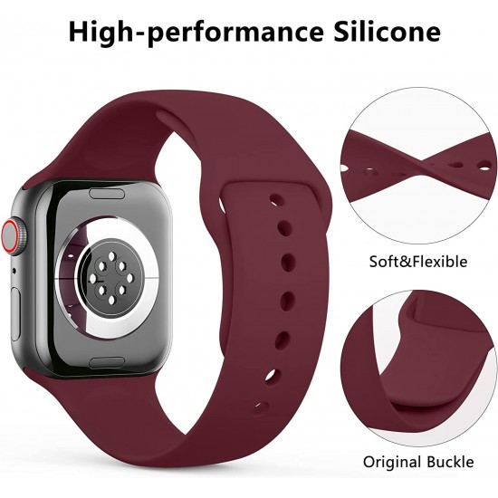 3 PACK Bands Compatible with Apple Watch Band 41mm 40mm 38mm 42mm 44mm 45mm, Sport Band Silicone Wristbands Straps Replacement for iWatch Series 8 7 6 5 4 3 SE Men Women 3 PACK Bands Compatible with Apple Watch Band 41mm 40mm 38mm 42mm 44mm 45mm, Sport Band Silicone Wristbands Straps Replacement for iWatch Series 8 7 6 5 4 3 SE Men Women