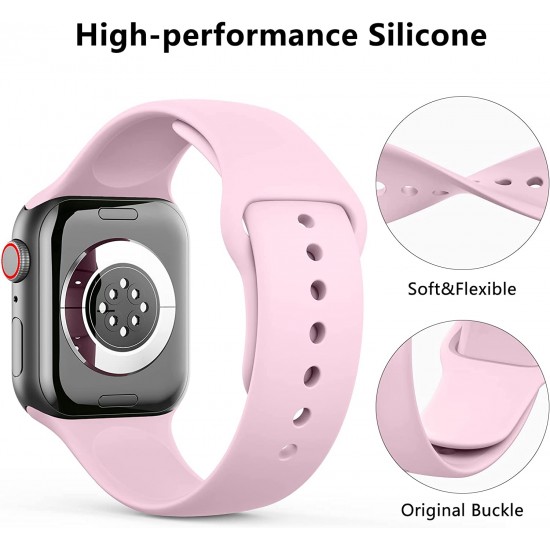 3 PACK Bands Compatible with Apple Watch Band 41mm 40mm 38mm 42mm 44mm 45mm, Sport Band Silicone Wristbands Straps Replacement for iWatch Series 8 7 6 5 4 3 SE Men Women 3 PACK Bands Compatible with Apple Watch Band 41mm 40mm 38mm 42mm 44mm 45mm, Sport Band Silicone Wristbands Straps Replacement for iWatch Series 8 7 6 5 4 3 SE Men Women
