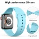 3 PACK Bands Compatible with Apple Watch Band 41mm 40mm 38mm 42mm 44mm 45mm, Sport Band Silicone Wristbands Straps Replacement for iWatch Series 8 7 6 5 4 3 SE Men Women