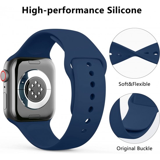 3 PACK Bands Compatible with Apple Watch Band 41mm 40mm 38mm 42mm 44mm 45mm, Sport Band Silicone Wristbands Straps Replacement for iWatch Series 8 7 6 5 4 3 SE Men Women 3 PACK Bands Compatible with Apple Watch Band 41mm 40mm 38mm 42mm 44mm 45mm, Sport Band Silicone Wristbands Straps Replacement for iWatch Series 8 7 6 5 4 3 SE Men Women