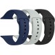 3 PACK Bands Compatible with Apple Watch Band 41mm 40mm 38mm 42mm 44mm 45mm, Sport Band Silicone Wristbands Straps Replacement for iWatch Series 8 7 6 5 4 3 SE Men Women 3 PACK Bands Compatible with Apple Watch Band 41mm 40mm 38mm 42mm 44mm 45mm, Sport Band Silicone Wristbands Straps Replacement for iWatch Series 8 7 6 5 4 3 SE Men Women