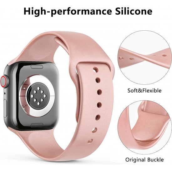 3 PACK Bands Compatible with Apple Watch Band 41mm 40mm 38mm 42mm 44mm 45mm, Sport Band Silicone Wristbands Straps Replacement for iWatch Series 8 7 6 5 4 3 SE Men Women 3 PACK Bands Compatible with Apple Watch Band 41mm 40mm 38mm 42mm 44mm 45mm, Sport Band Silicone Wristbands Straps Replacement for iWatch Series 8 7 6 5 4 3 SE Men Women