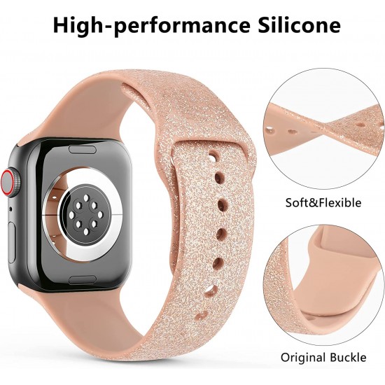 3 PACK Bands Compatible with Apple Watch Band 41mm 40mm 38mm 42mm 44mm 45mm, Sport Band Silicone Wristbands Straps Replacement for iWatch Series 8 7 6 5 4 3 SE Men Women 3 PACK Bands Compatible with Apple Watch Band 41mm 40mm 38mm 42mm 44mm 45mm, Sport Band Silicone Wristbands Straps Replacement for iWatch Series 8 7 6 5 4 3 SE Men Women