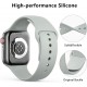 3 PACK Bands Compatible with Apple Watch Band 41mm 40mm 38mm 42mm 44mm 45mm, Sport Band Silicone Wristbands Straps Replacement for iWatch Series 8 7 6 5 4 3 SE Men Women