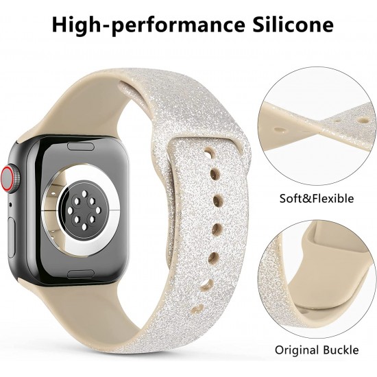 3 PACK Bands Compatible with Apple Watch Band 41mm 40mm 38mm 42mm 44mm 45mm, Sport Band Silicone Wristbands Straps Replacement for iWatch Series 8 7 6 5 4 3 SE Men Women 3 PACK Bands Compatible with Apple Watch Band 41mm 40mm 38mm 42mm 44mm 45mm, Sport Band Silicone Wristbands Straps Replacement for iWatch Series 8 7 6 5 4 3 SE Men Women