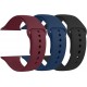 3 PACK Bands Compatible with Apple Watch Band 41mm 40mm 38mm 42mm 44mm 45mm, Sport Band Silicone Wristbands Straps Replacement for iWatch Series 8 7 6 5 4 3 SE Men Women 3 PACK Bands Compatible with Apple Watch Band 41mm 40mm 38mm 42mm 44mm 45mm, Sport Band Silicone Wristbands Straps Replacement for iWatch Series 8 7 6 5 4 3 SE Men Women