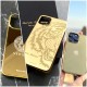 Real Gold Plated iPhone 14 Pro & 14 Pro Max Cases  Custom Metal Luxury Gold Plated iPhone  Case,Gold Protective Cover Bumper for iPhone 13 12 Series