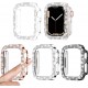 4 Pack Watch Bumper Bling Case for Apple Watch Series 8 7 6 5 4 SE 3 2 1, Women Glitter Diamond Rhinestone Protector Cover for iWatch Accessories 4 Pack Watch Bumper Bling Case for Apple Watch Series 8 7 6 5 4 SE 3 2 1, Women Glitter Diamond Rhinestone Protector Cover for iWatch Accessories