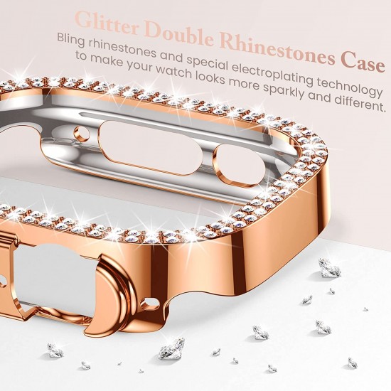 4 Pack Watch Bumper Bling Case for Apple Watch Series 8 7 6 5 4 SE 3 2 1, Women Glitter Diamond Rhinestone Protector Cover for iWatch Accessories 4 Pack Watch Bumper Bling Case for Apple Watch Series 8 7 6 5 4 SE 3 2 1, Women Glitter Diamond Rhinestone Protector Cover for iWatch Accessories