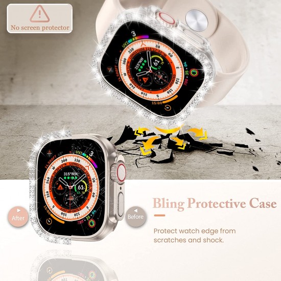 4 Pack Watch Bumper Bling Case for Apple Watch Series 8 7 6 5 4 SE 3 2 1, Women Glitter Diamond Rhinestone Protector Cover for iWatch Accessories 4 Pack Watch Bumper Bling Case for Apple Watch Series 8 7 6 5 4 SE 3 2 1, Women Glitter Diamond Rhinestone Protector Cover for iWatch Accessories