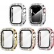 4 Pack Watch Bumper Bling Case for Apple Watch Series 8 7 6 5 4 SE 3 2 1, Women Glitter Diamond Rhinestone Protector Cover for iWatch Accessories