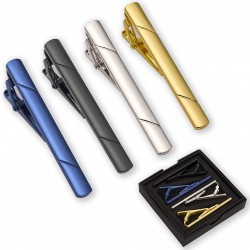4pcs Tie Clips for Men Tie Clip Tie Bar Tie Bars for Men with Gift Box 4pcs Tie Clips for Men Tie Clip Tie Bar Tie Bars for Men with Gift Box