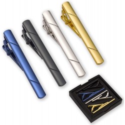 4pcs Tie Clips for Men Tie Clip Tie Bar Tie Bars for Men with Gift Box 4pcs Tie Clips for Men Tie Clip Tie Bar Tie Bars for Men with Gift Box
