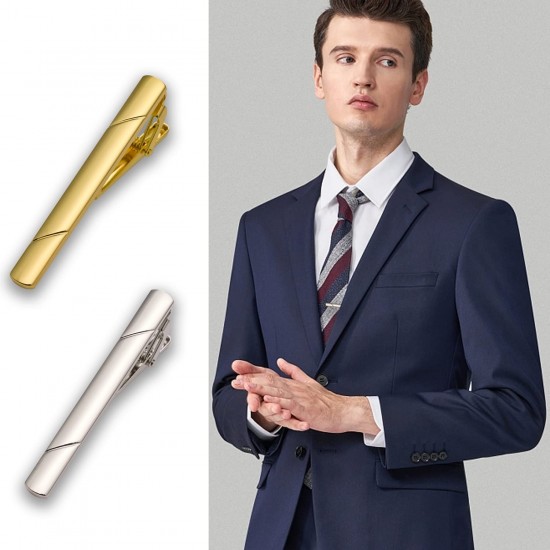 4pcs Tie Clips for Men Tie Clip Tie Bar Tie Bars for Men with Gift Box