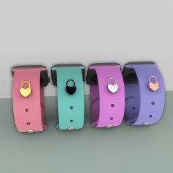 Heart Lock Shape Stud For Apple Watch Band Charms Watch Band Accessory Watch Straps Decorative Sport Silicone Band Charms Heart Lock Shape Stud For Apple Watch Band Charms Watch Band Accessory Watch Straps Decorative Sport Silicone Band Charms