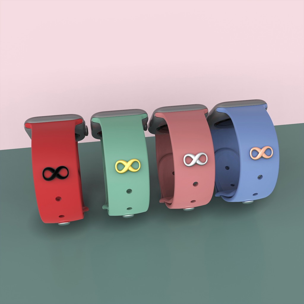 Watch Band Decorative Smart Watch Band Charms Fitbit Sport Silicone