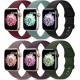 6 Pack Sport Bands Compatible with Apple Watch Band 38mm 40mm 41mm 42mm 44mm 45mm 49mm,Soft Silicone Waterproof Strap Compatible with iWatch Apple Watch Series Ultra 8 7 6 5 4 3 2 1 SE Women Men 6 Pack Sport Bands Compatible with Apple Watch Band 38mm 40mm 41mm 42mm 44mm 45mm 49mm,Soft Silicone Waterproof Strap Compatible with iWatch Apple Watch Series Ultra 8 7 6 5 4 3 2 1 SE Women Men