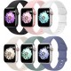 6 Pack Sport Bands Compatible with Apple Watch Band 38mm 40mm 41mm 42mm 44mm 45mm 49mm,Soft Silicone Waterproof Strap Compatible with iWatch Apple Watch Series Ultra 8 7 6 5 4 3 2 1 SE Women Men 6 Pack Sport Bands Compatible with Apple Watch Band 38mm 40mm 41mm 42mm 44mm 45mm 49mm,Soft Silicone Waterproof Strap Compatible with iWatch Apple Watch Series Ultra 8 7 6 5 4 3 2 1 SE Women Men