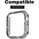 8pcs/set Watch Case Compatible with Apple Watch Series 6/5/4/SE Bling Diamond Bumper with Rhinestones Cover Watch Protector Plated Hard Frame Accessories for Women Girls 8pcs/set Watch Case Compatible with Apple Watch Series 6/5/4/SE Bling Diamond Bumper with Rhinestones Cover Watch Protector Plated Hard Frame Accessories for Women Girls
