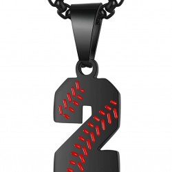 Baseball Number Necklace for Boy Athletes Jersey Number Necklace Stainless Steel Chain Baseball Charm Pendant Personalized Baseball Gift for Men Baseball Number Necklace for Boy Athletes Jersey Number Necklace Stainless Steel Chain Baseball Charm Pendant Personalized Baseball Gift for Men