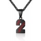 Baseball Number Necklace for Boy Athletes Jersey Number Necklace Stainless Steel Chain Baseball Charm Pendant Personalized Baseball Gift for Men