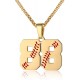 Baseball Number Necklace for Boy Athletes Jersey Number Necklace Stainless Steel Chain Baseball Charm Pendant Personalized Baseball Gift for Men