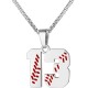 Baseball Number Necklace for Boy Athletes Jersey Number Necklace Stainless Steel Chain Baseball Charm Pendant Personalized Baseball Gift for Men